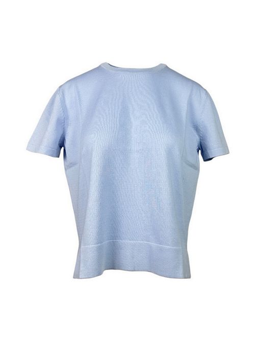 t-shirt donna in maglia azzurro Gran Sasso | 57260-14006507